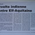 1994 : Article sur une révolte indienne en Equateur