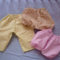 pantalon et bloomers -3 mois-