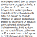 Incendie d'habitation