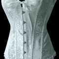 - 50 % corset blanc de mariée M, XL, XXL (réf cs-1)