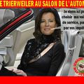 VALERIE TRIERWEILER AU SALON DE L'AUTOMOBILE DE PARIS