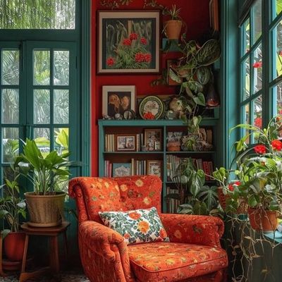 Mon image déco du jour DEDANS : un coin comme au paradis 