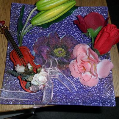 assiette d'ambiance pour salon ou pour offrir!!