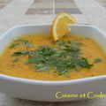 Crème de carottes à l'orange et coriandre