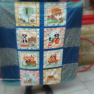 plaids de naissance Patchwork