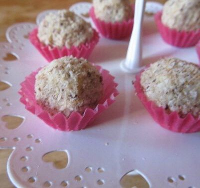 Truffes au chocolat blanc et pamplemousse