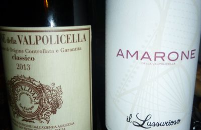 Chablis 2016, Amarone della Valpolicella 2012 et 2013, Kormilitsa 2014, et Aubert de Villaine : Les Clous Aimé 2015