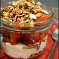 Verrines aux fraises, mascarpone et granola