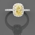 Bague diamant Fancy Intense Yellow