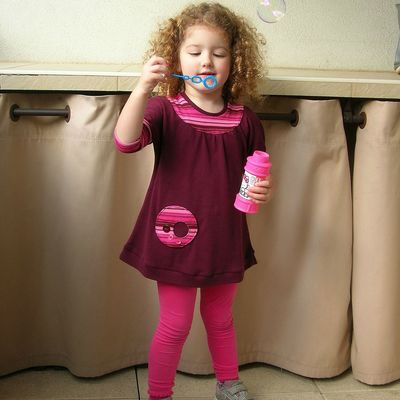 Tunique à la poche en rond