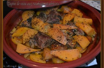 Tagine de veau aux rutabagas et abricots secs