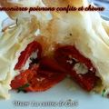 ღ " MIAM " Aumônières aux poivrons confits et chèvre 