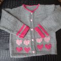 Un gilet pour mon petit cœur ♥