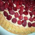 Tarte génoise à la framboise