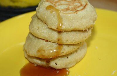 Pancakes à la farine de coco, sans gluten et sans lactose