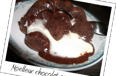 Moelleux au chocolat coeur chocolat blanc (14pp)