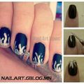 Nail art Algue