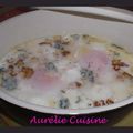 OEUFS COCOTTE AUX 3 FROMAGES ET NOIX