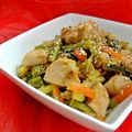 Wok de poulet teriyaki