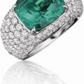A Colombian Emerald and Diamond Ring