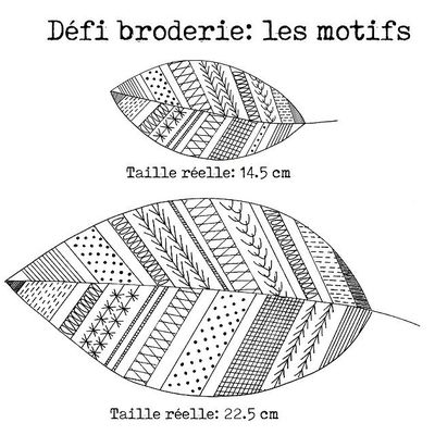 Les motifs pour le défi broderie n°2