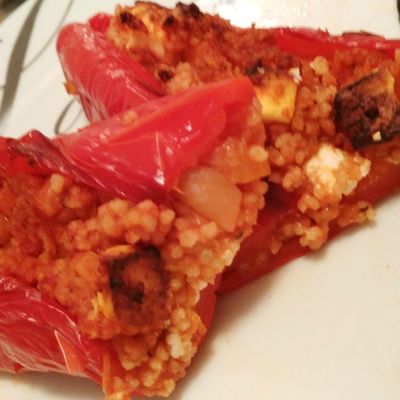 Poivrons farcis végétariens