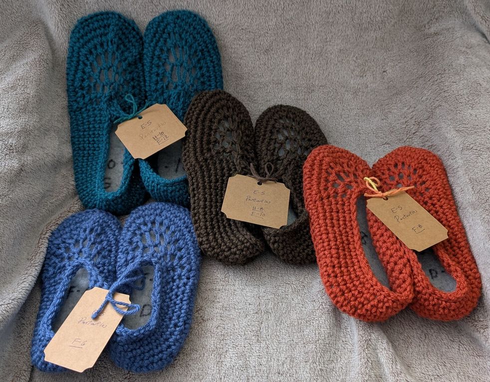 Prochain marché (8 et 9 novembre) &amp; pantoufles