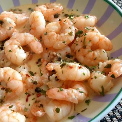 CREVETTES AU POIVRE VERT