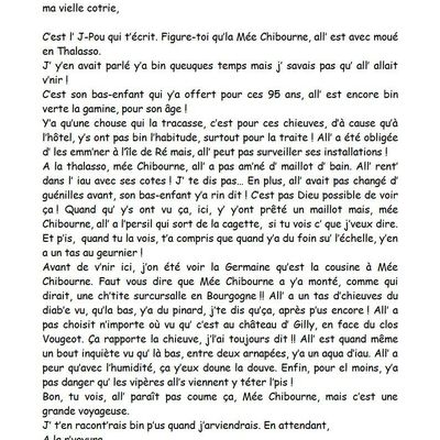 Mée Chibourne voyage!!