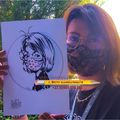 Caricaturiste NANCY, Barbecue des employés, entreprise SITEL Nancy, juillet 2020