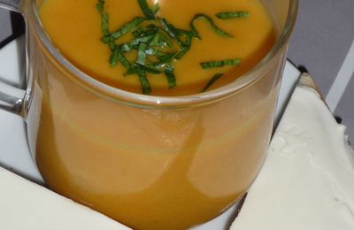 Velouté émulsionné de carottes et Kiri