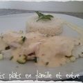 Filet de poisson sauce messine