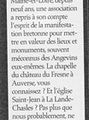 Article Angers Mag  Juillet- Août 2013