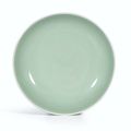 A fine celadon-glazed dish, Seal mark and period of Qianlong