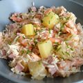 Salade de Riz aux Crevettes et Ananas ou Salade Hawaïenne