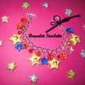 Bracelet "Starlette" avec des étoiles en fimo