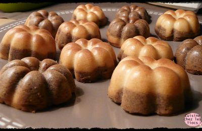 Petits cakes marbré à la tapenade et au parmesan