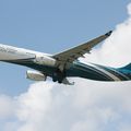 Airbus A330-243 Oman Air A4O-DD. ZRH June 30. 2013. Photo: Jean-Luc