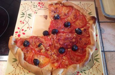 Tarte à la tomate vite faite