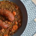 Lentilles au Curry et aux Saucisses de Montbéliard (Cookeo)