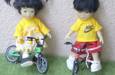 Les Mini RR font du vélo