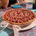 Tarte chocolat framboises