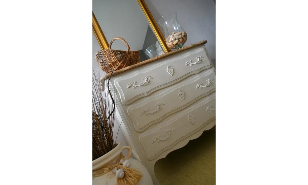 Commode en chêne - campagne shabby chic