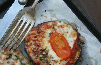 Aubergines façon pizza 