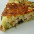 Quiche bacon poireaux sans pâte