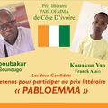 les candidats du prix pabloemma de cote d'ivoire 2021