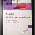 CAPES de Sciences physiques, Tome 2 : Chimie (cours et exercices) - S. Bach, F. Buet, G. Volet