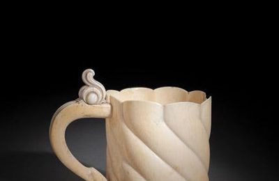 A South German carved ivory tankard, late 17th century