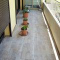 Carrelage du balcon