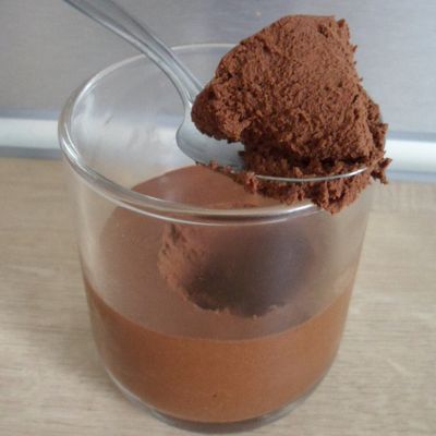 Mousse au chocolat végan